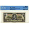 Image 1 : 1937 $20 BC25b #HE0452130 CCCS AU55.