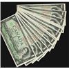 Image 1 : 1967 $1 BC-45bA  A lovely run of sixteen consecutive replacement notes.   Beattie-Rasminski, *B/M127
