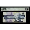 Image 1 : 1986 $5 BC56aA #ANX0042676,  PMG Gem UNC66EPQ.
