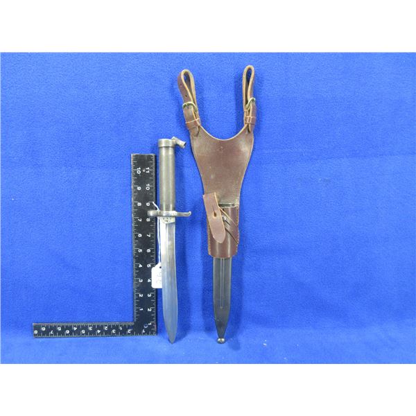 Swedish Mauser Bayonet No. 1443 with Scabbard