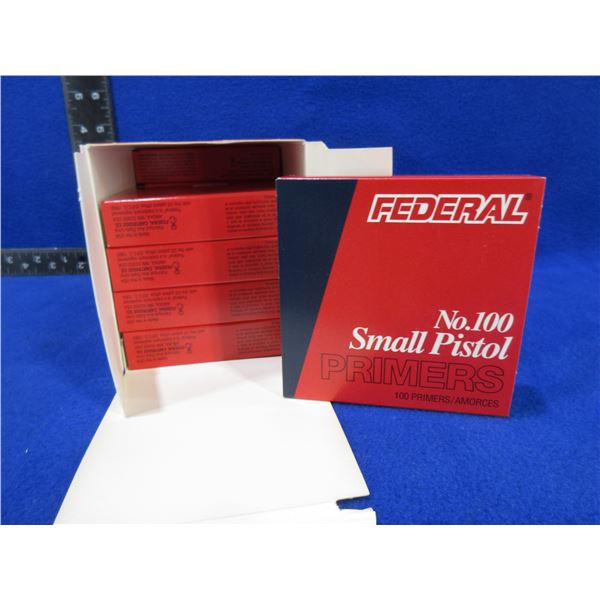 Federal Small Pistol Primers No. 100 - Case of 1000