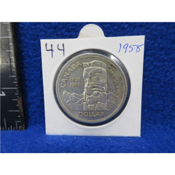 1958 Canadian Silver Dollar - 800 Silver