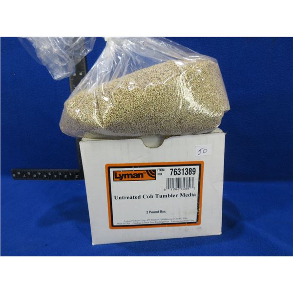 Lyman Untreated Cob Tumbler Media - 2 Lb box appears full