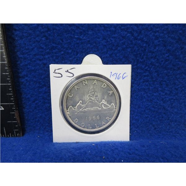 1966 Canadian Silver Dollar - 800 Silver