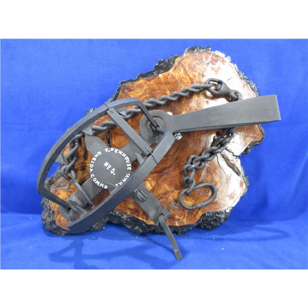 Oneida Newhouse Pre 1911 No.5 Bear Trap With Long Chain