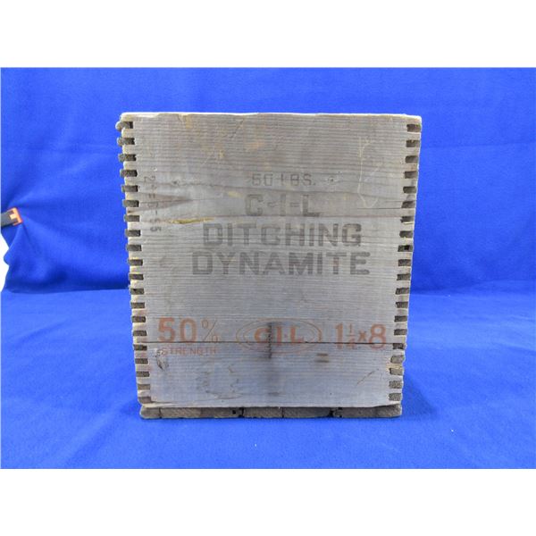 Collector Wood Box - CIL Ditching Dynamite 50 Lbs