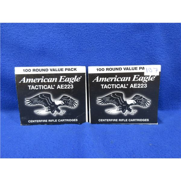 223 Rem. 55gr FMJ American Eagle Tactical Cartridges