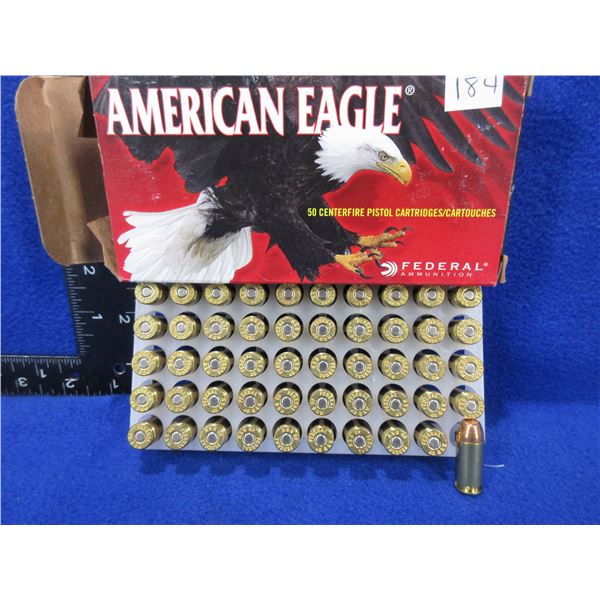 40 S&W 180gr FMJ Federal American Eagle Cartridges