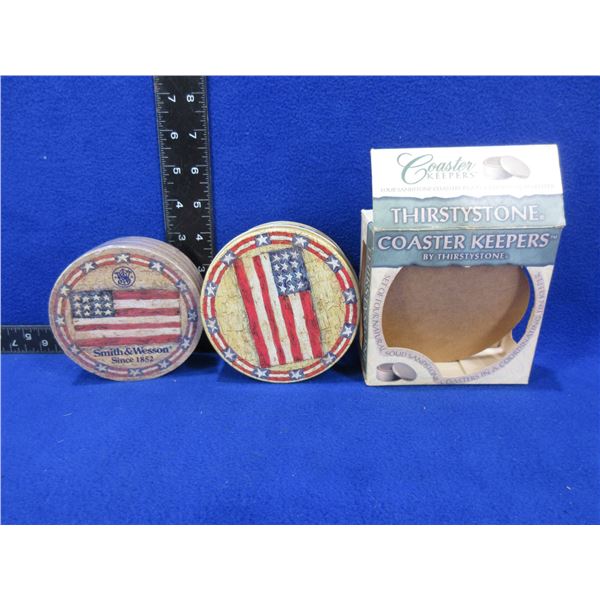 Smith & Wesson Sandstone Coasters - New in Package