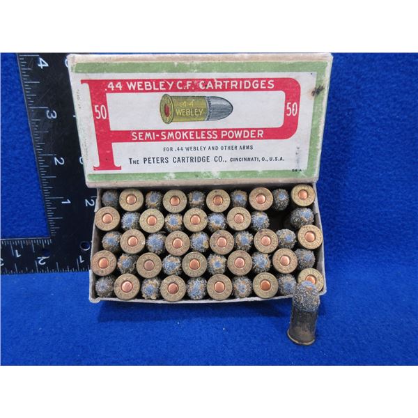 Collector Ammo - 44 Webley CF - The Peters Cartridge Co.