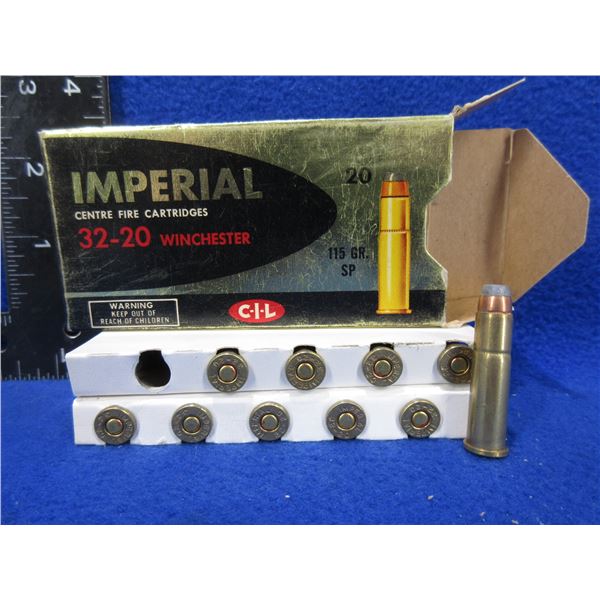 Collector Ammo - 32-20 Win. 115gr SP Imperial Cartridges