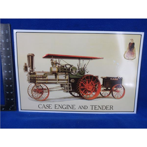 Case Engine and Tender - Tin Sign 17" x 11 1/4"