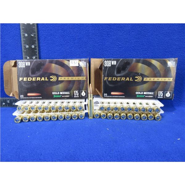 308 Win. 175gr Gold Medal Sierra Federal Cartridges