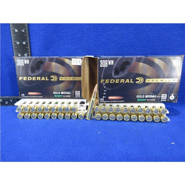 308 Win. 168gr Gold Medal Sierra Federal Cartridges