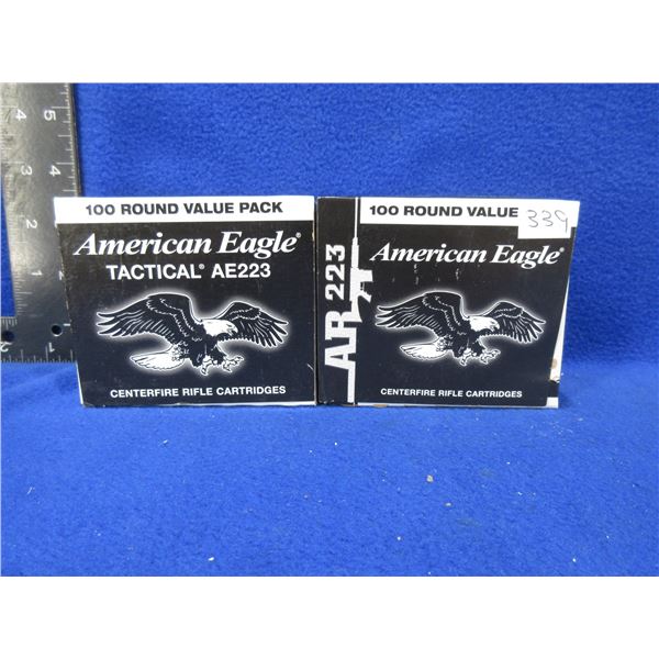 223 Rem. 55gr FMJ American Eagle Tactical Cartridges