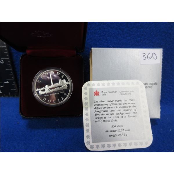 1984 - Canadian Silver Dollar - Toronto - 500 Silver