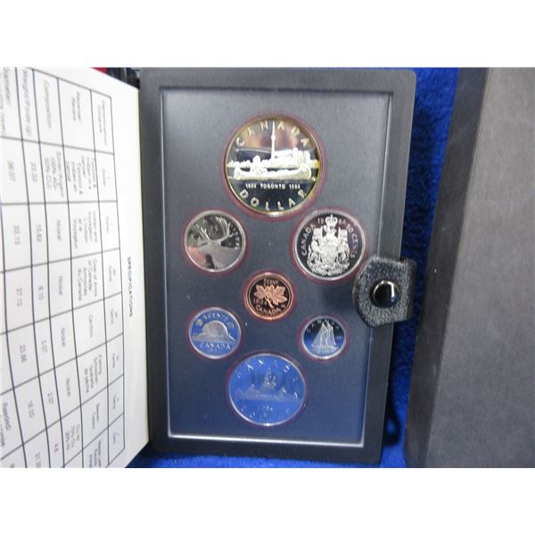 1984 - Canadian 7 Coin Proof Set - Silver Dollar is 500 Silver