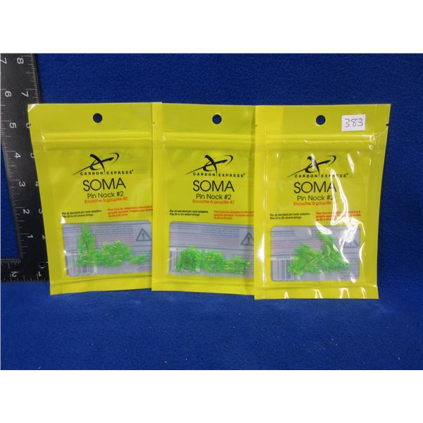 NEW - Carbon Express SOMA Pin Nock #2 - 3 bags of 12