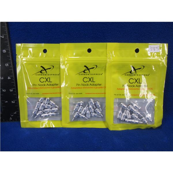 NEW - Carbon Express CXL Pin Nock Adapter - 3 bags of 12