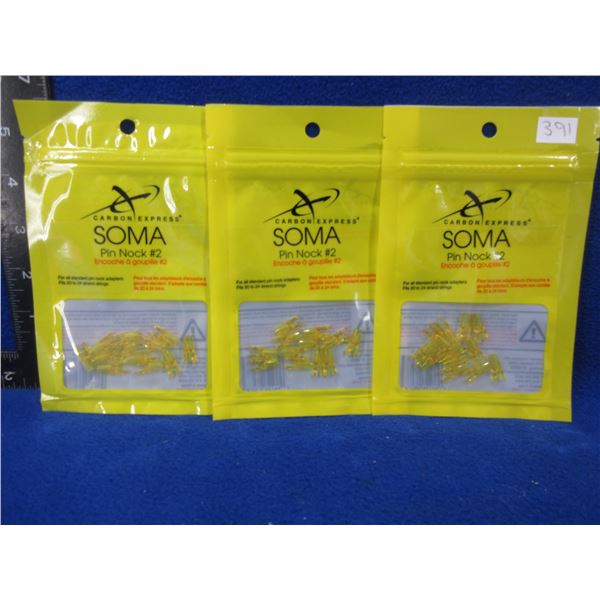 NEW - Carbon Express SOMA Pin Nock #2 - 3 bags of 12