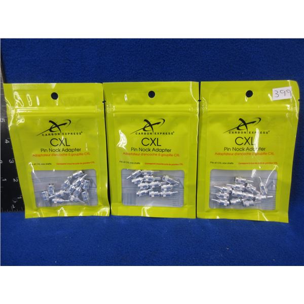 NEW - Carbon Express CXL Pin Nock Adapter - 3 bags of 12