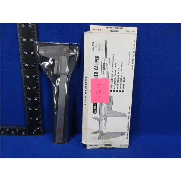 Vintage Vernier Caliper No. 728 - General Hardware Mfg. Co.