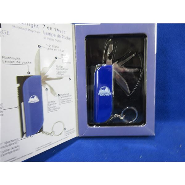 Innovage Gear 7 in 1 Flashlight Multitool Keychain