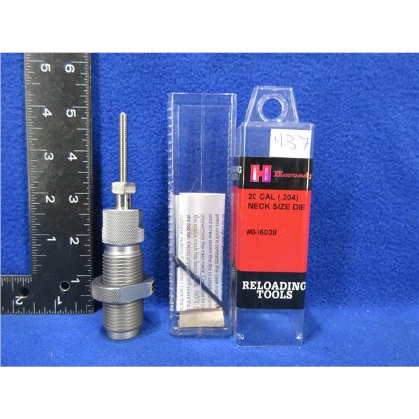 20 Cal. .204 Dia. Hornady Neck Size Die