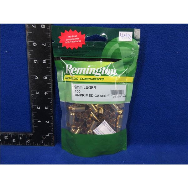 NEW - Brass - 9MM Luger Unprimed - Bag of 100