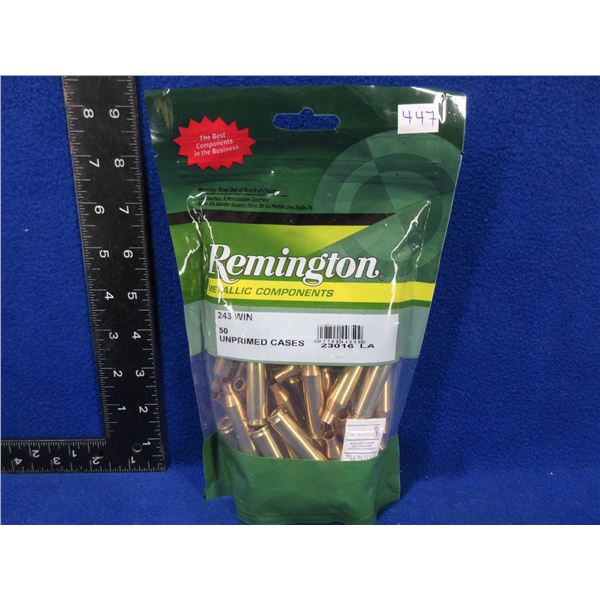 NEW - Brass - 243 Win. Unprimed - Bag of 50