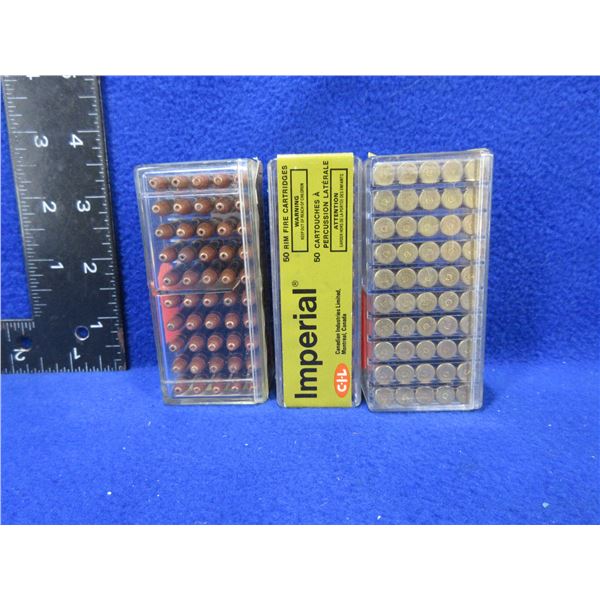 22 LR HV Imperial Cartridges - 3 Boxes of 50 - 2 are sealed