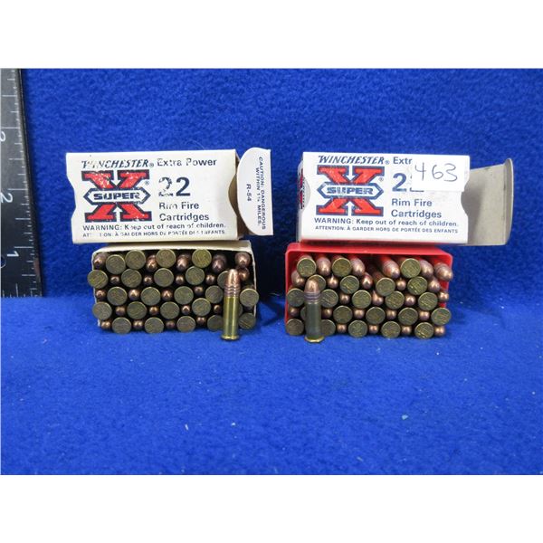 22 LR Winchester SuperX Cartridges - Box of 50, Box of 48