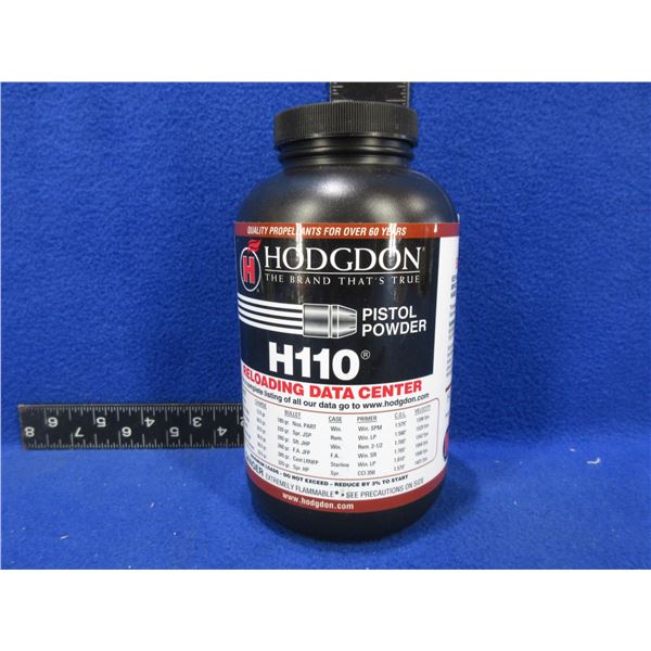 Hodgdon H110 Pistol Powder - Sealed 1 lb Tub