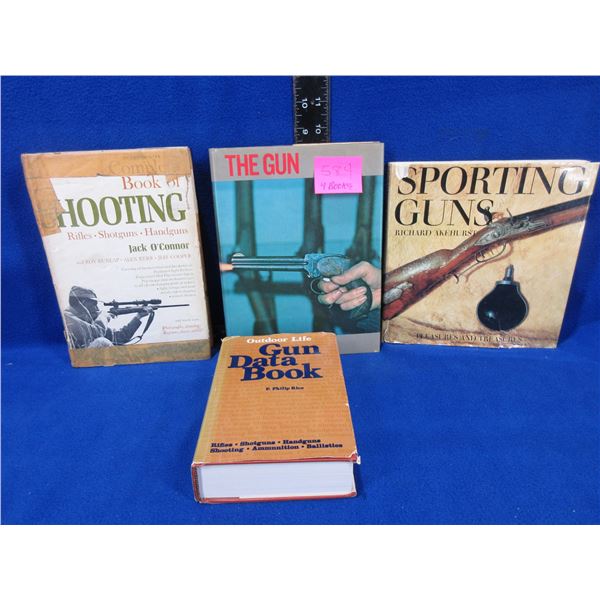 4 Gun Books - Gun Data Book, Book of Shooting, The Gun