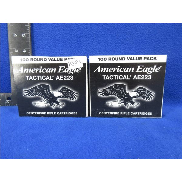 223 Rem. 55gr FMJ American Eagle Tactical Cartridges