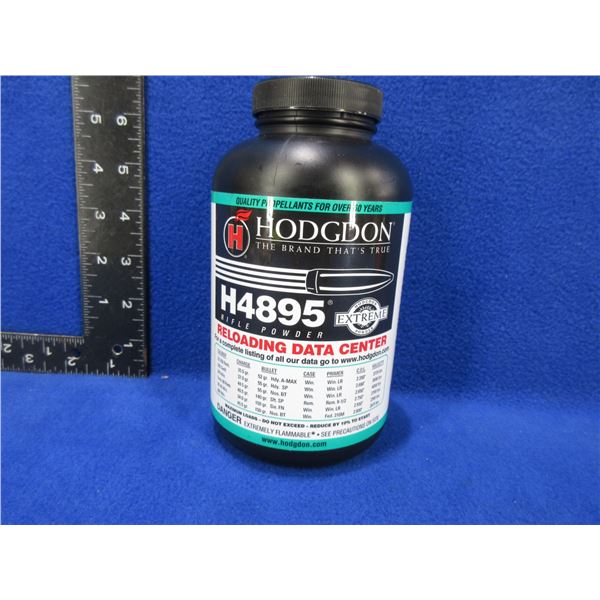 Hodgdon H4895 Rifle Powder - 454 Gram Tub - Appears Full