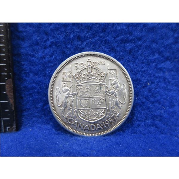 1957 - Canadian 50 Cent Piece - 800 Silver