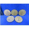 Image 2 : 5 United Kingdom One Penny - 1962, 1963 x 2, 1964 x 2