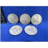 Image 1 : 5 Canadian 25 Cent Pieces - 800 Silver