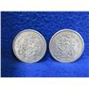 Image 1 : 2 Canadian 50 Cent Pieces - 800 Silver - 1959, 1963