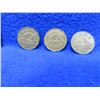 Image 1 : 1942 - 3 Canadian 5 Cent Pieces - Tombac