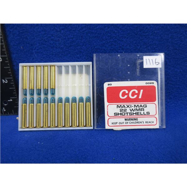 22 WMR CCI Maxi-Mag Shotshells - Open Box of 15
