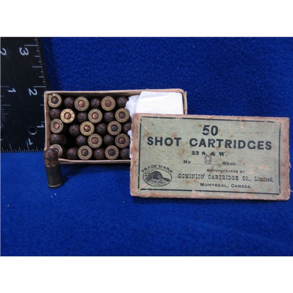 Collector Ammo - 32 S&W No. 9 Shot Dominion Cartridges