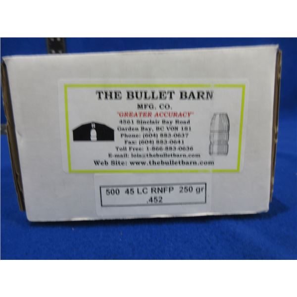 45 LC 250gr .452 Dia. RNFP The Bullet Barn Bullets