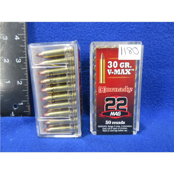 22 Mag 30gr V-Max Hornady Cartridges