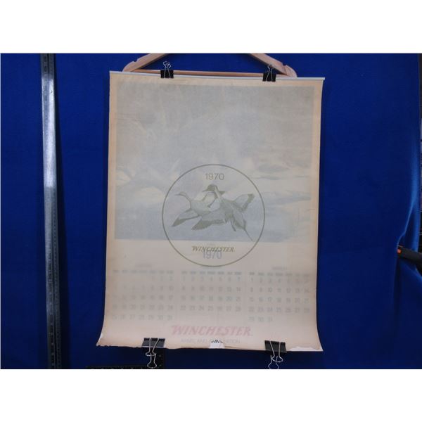 1970 Winchester Calendar - 28" x 21 1/2"