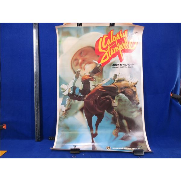 1979 Calgary Stampede Poster - 34" x 22 1/2"