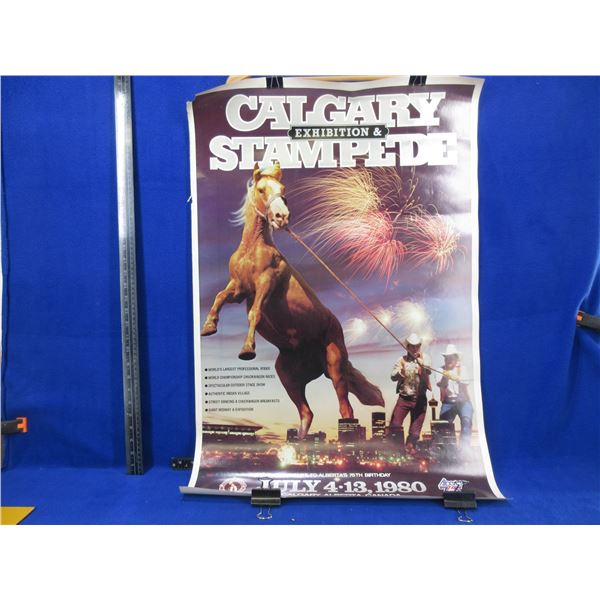 1980 Calgary Stampede Poster - 34" x 22 1/2"