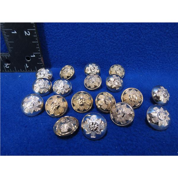 WWII Canadian Black Watch Regiment Buttons Wm. Scully