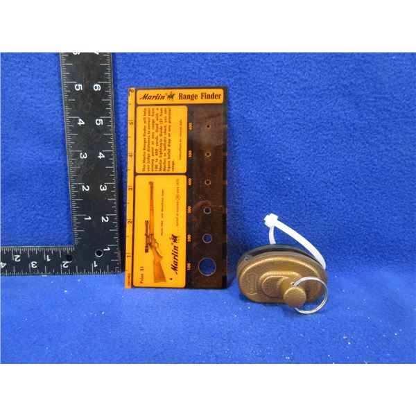 Marlin Range Finder Card and Gun Lock with 1 Key